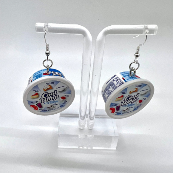 Cool Whip Earrings - Whipped Cream Earrings - Mini Brands Earrings - Food Earrin - Picture 6 of 9